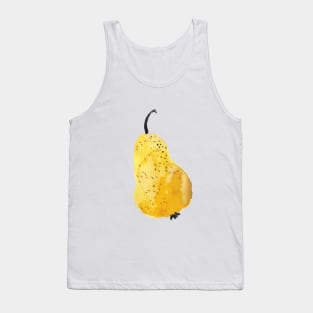 Yellow Watercolor Pear Tank Top